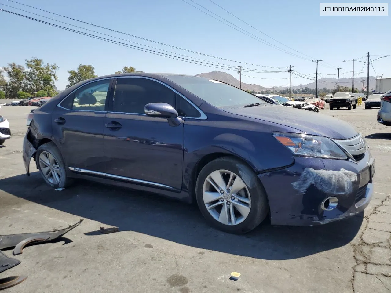 2011 Lexus Hs 250H VIN: JTHBB1BA4B2043115 Lot: 70141324