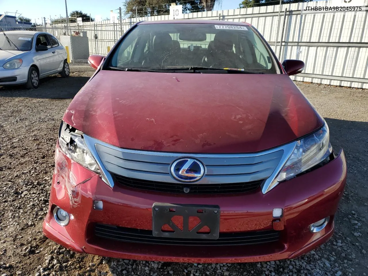 2011 Lexus Hs 250H VIN: JTHBB1BA9B2045975 Lot: 77708264