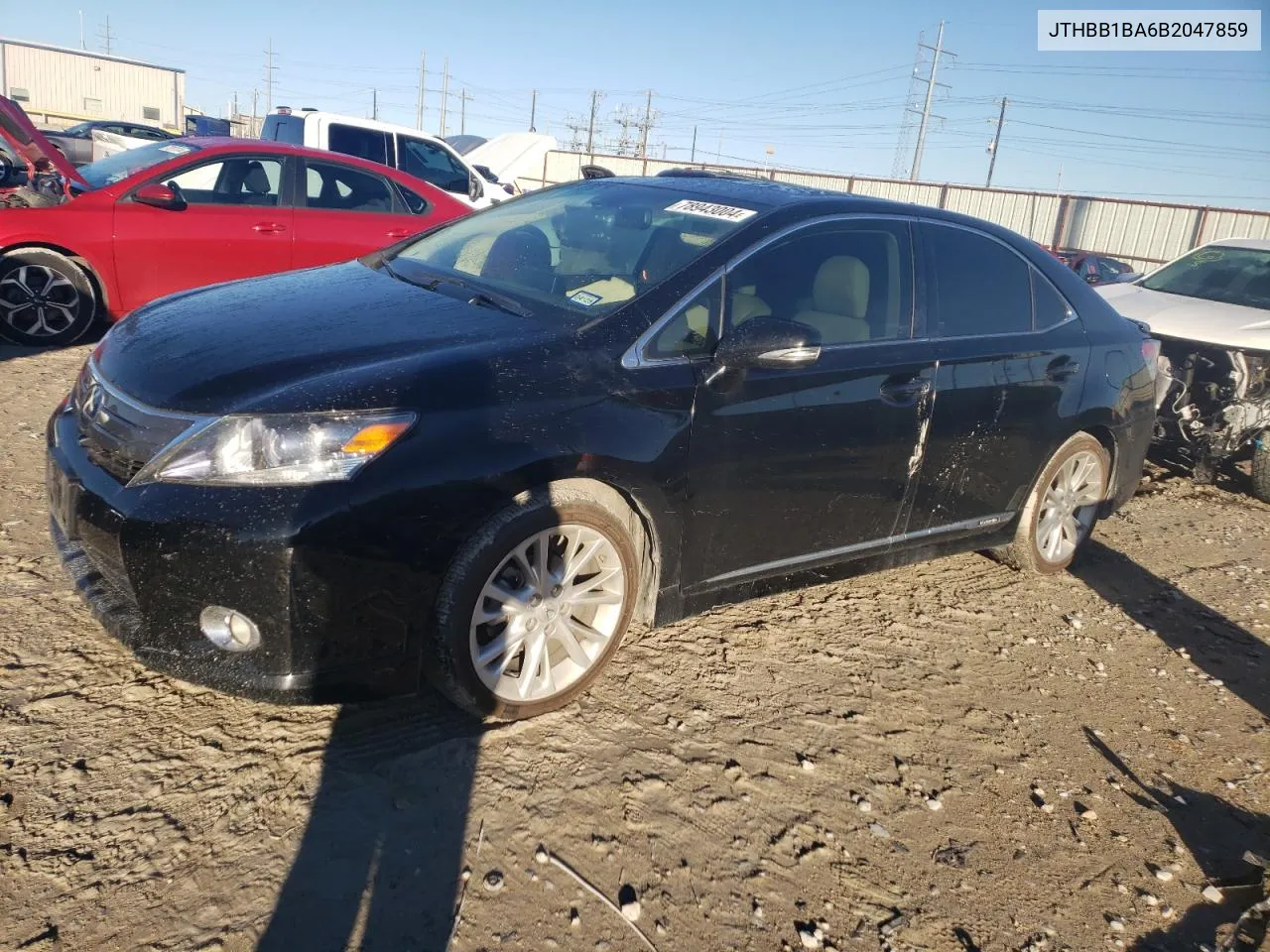 2011 Lexus Hs 250H VIN: JTHBB1BA6B2047859 Lot: 78943004