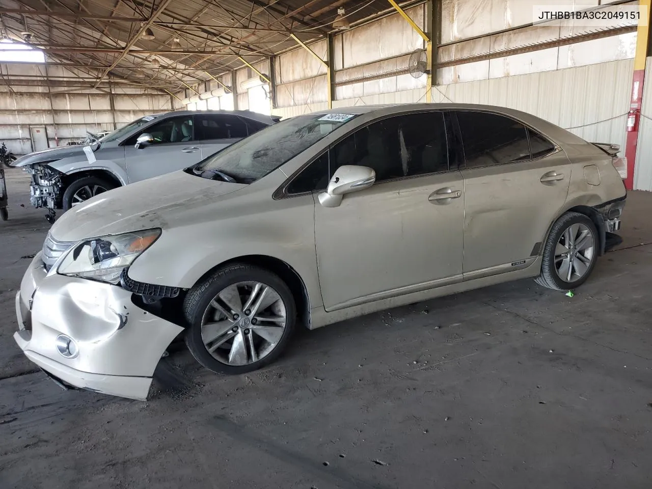 2012 Lexus Hs 250H VIN: JTHBB1BA3C2049151 Lot: 74981034