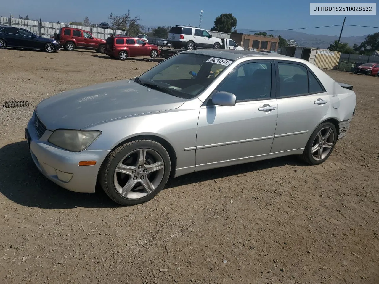 2001 Lexus Is 300 VIN: JTHBD182510028532 Lot: 54801814