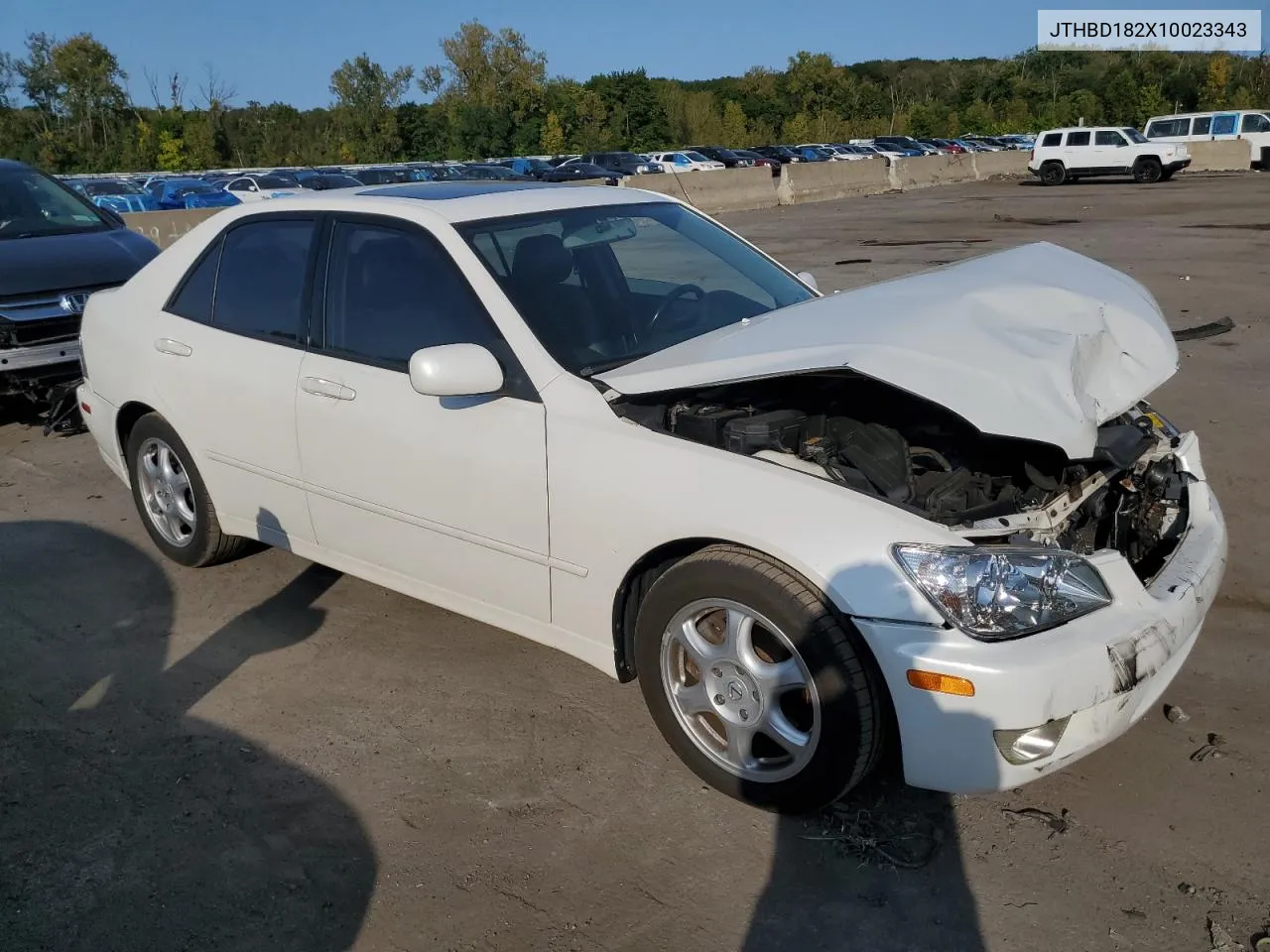 2001 Lexus Is 300 VIN: JTHBD182X10023343 Lot: 71599064