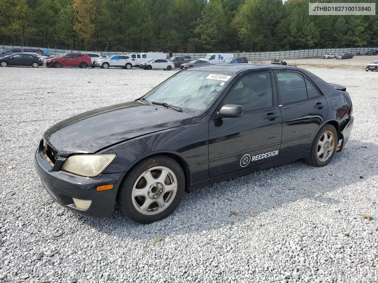 2001 Lexus Is 300 VIN: JTHBD182710013840 Lot: 74332404