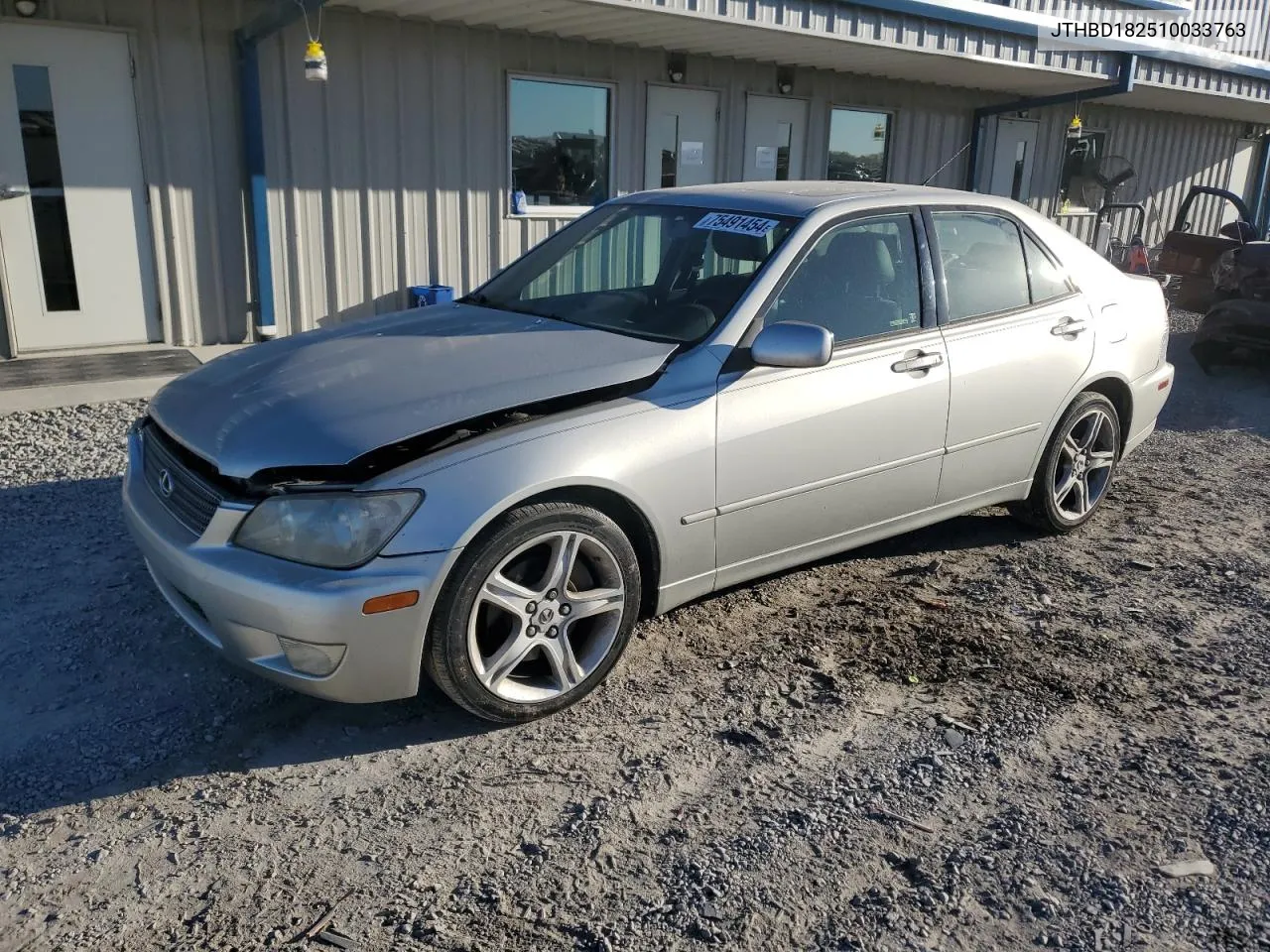 2001 Lexus Is 300 VIN: JTHBD182510033763 Lot: 75491454