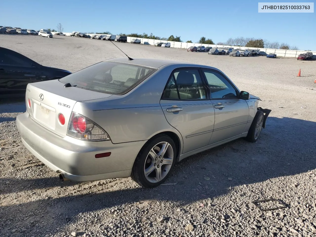 2001 Lexus Is 300 VIN: JTHBD182510033763 Lot: 75491454