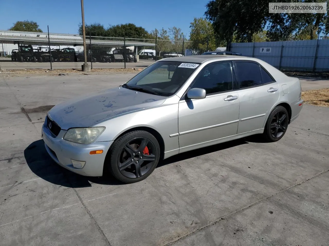 2002 Lexus Is 300 VIN: JTHBD192620063239 Lot: 68385594