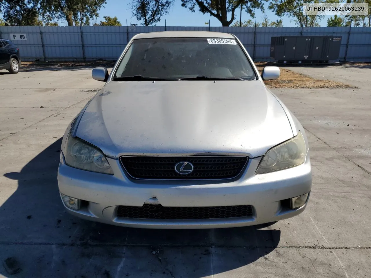 2002 Lexus Is 300 VIN: JTHBD192620063239 Lot: 68385594