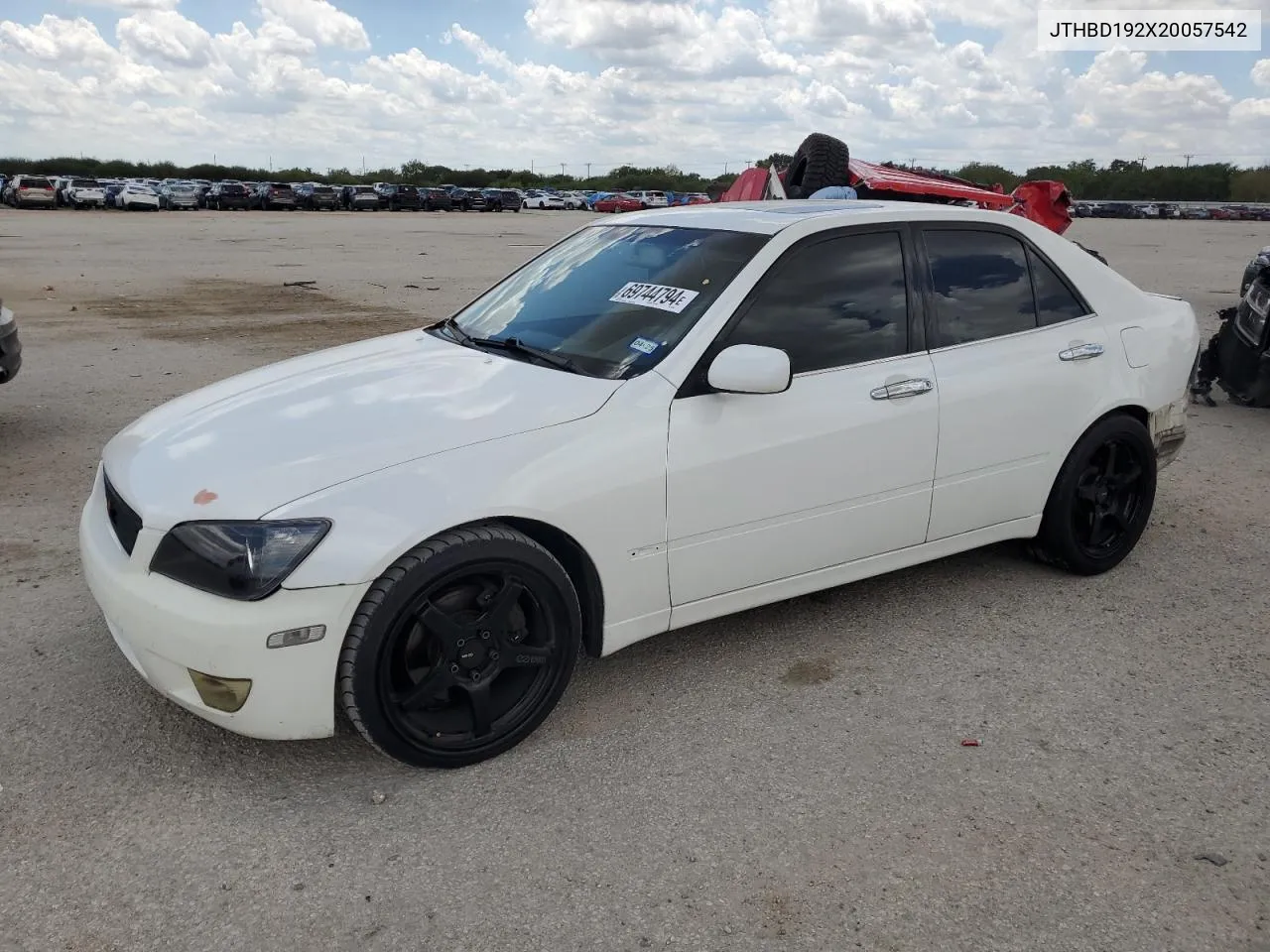 2002 Lexus Is 300 VIN: JTHBD192X20057542 Lot: 69744794