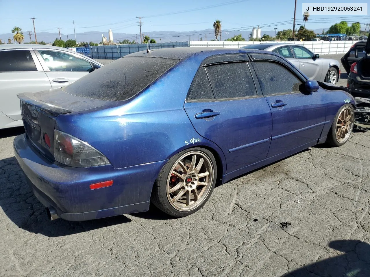 2002 Lexus Is 300 VIN: JTHBD192920053241 Lot: 76129934