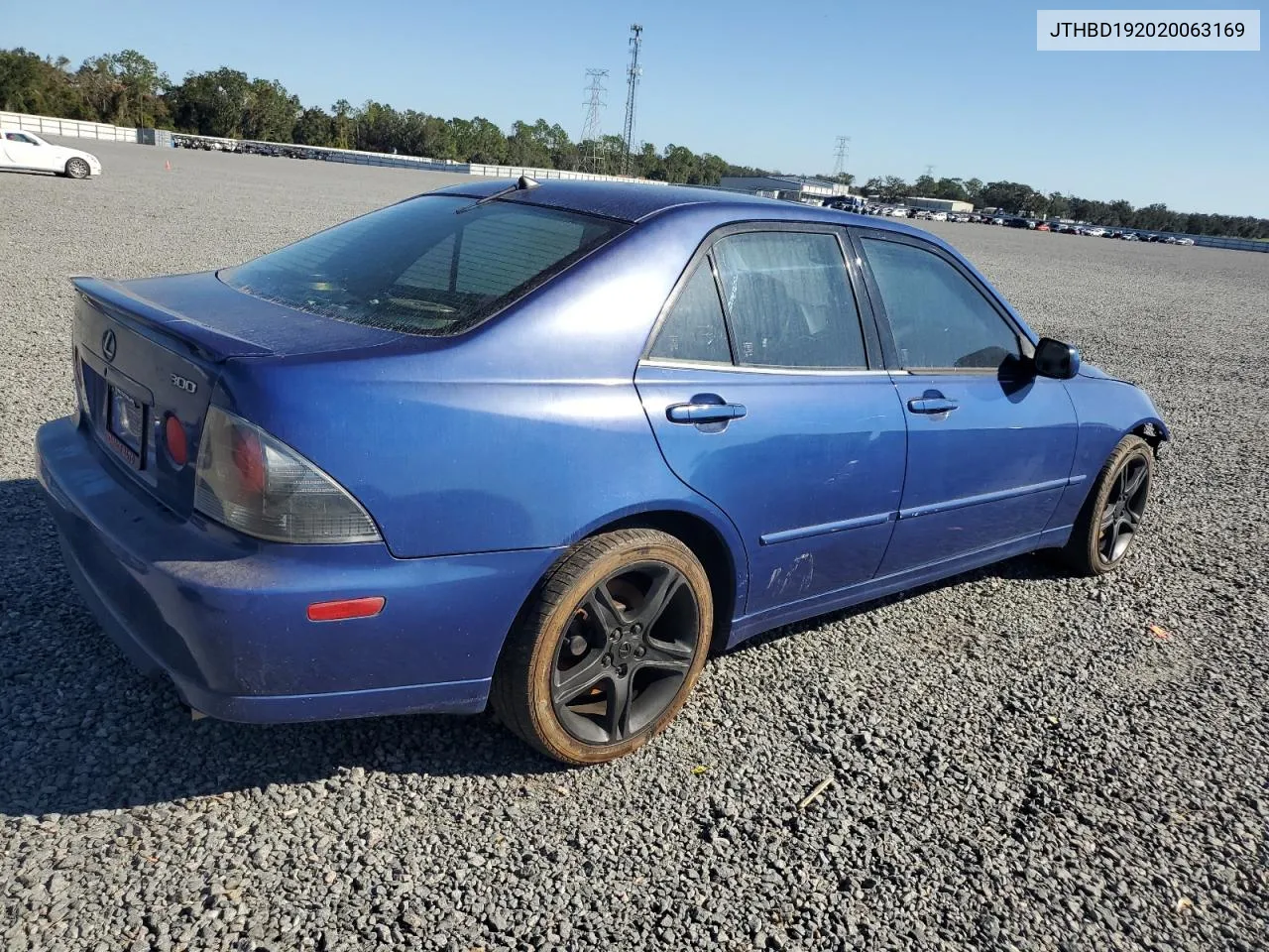 2002 Lexus Is 300 VIN: JTHBD192020063169 Lot: 76373254