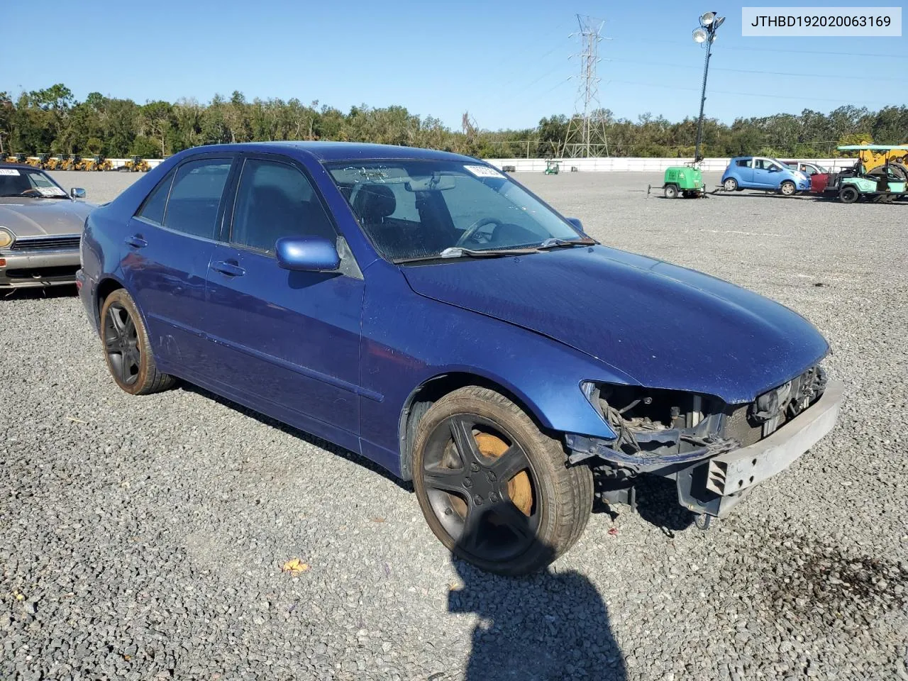 2002 Lexus Is 300 VIN: JTHBD192020063169 Lot: 76373254