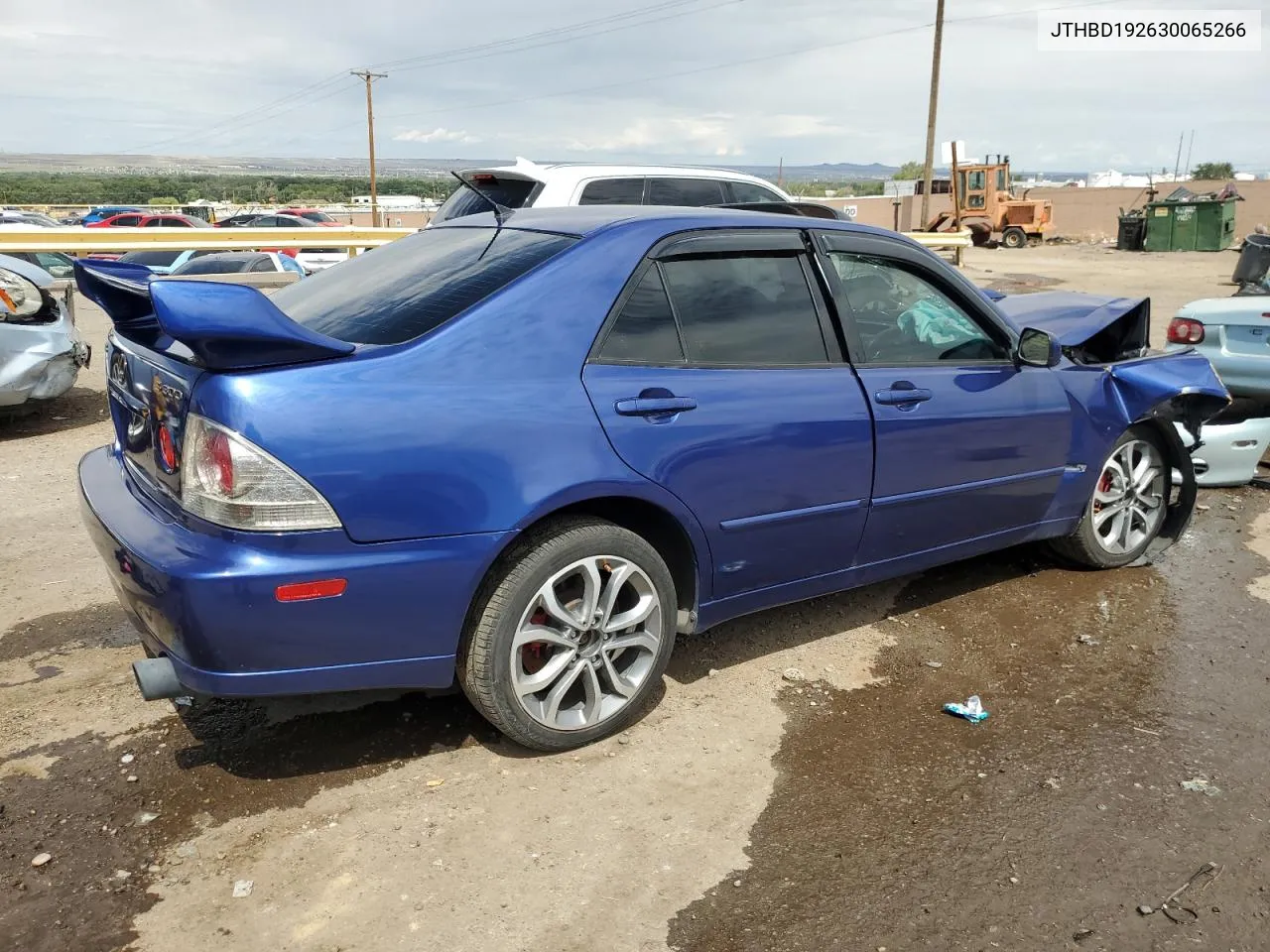 2003 Lexus Is 300 VIN: JTHBD192630065266 Lot: 64377044