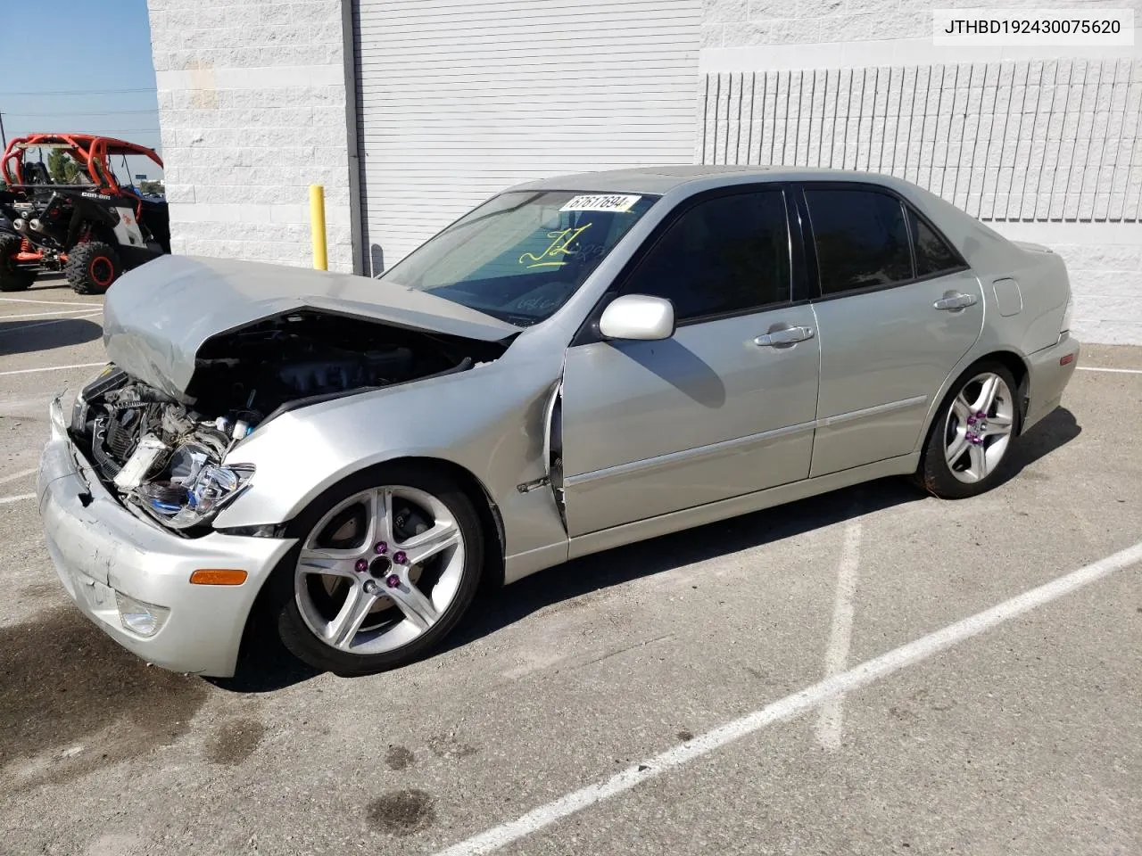 2003 Lexus Is 300 VIN: JTHBD192430075620 Lot: 67617694