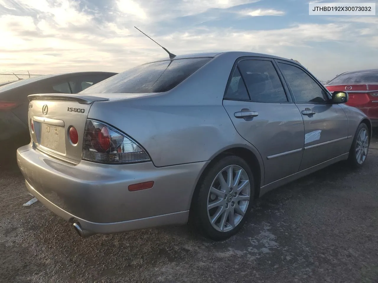 2003 Lexus Is 300 VIN: JTHBD192X30073032 Lot: 76585024