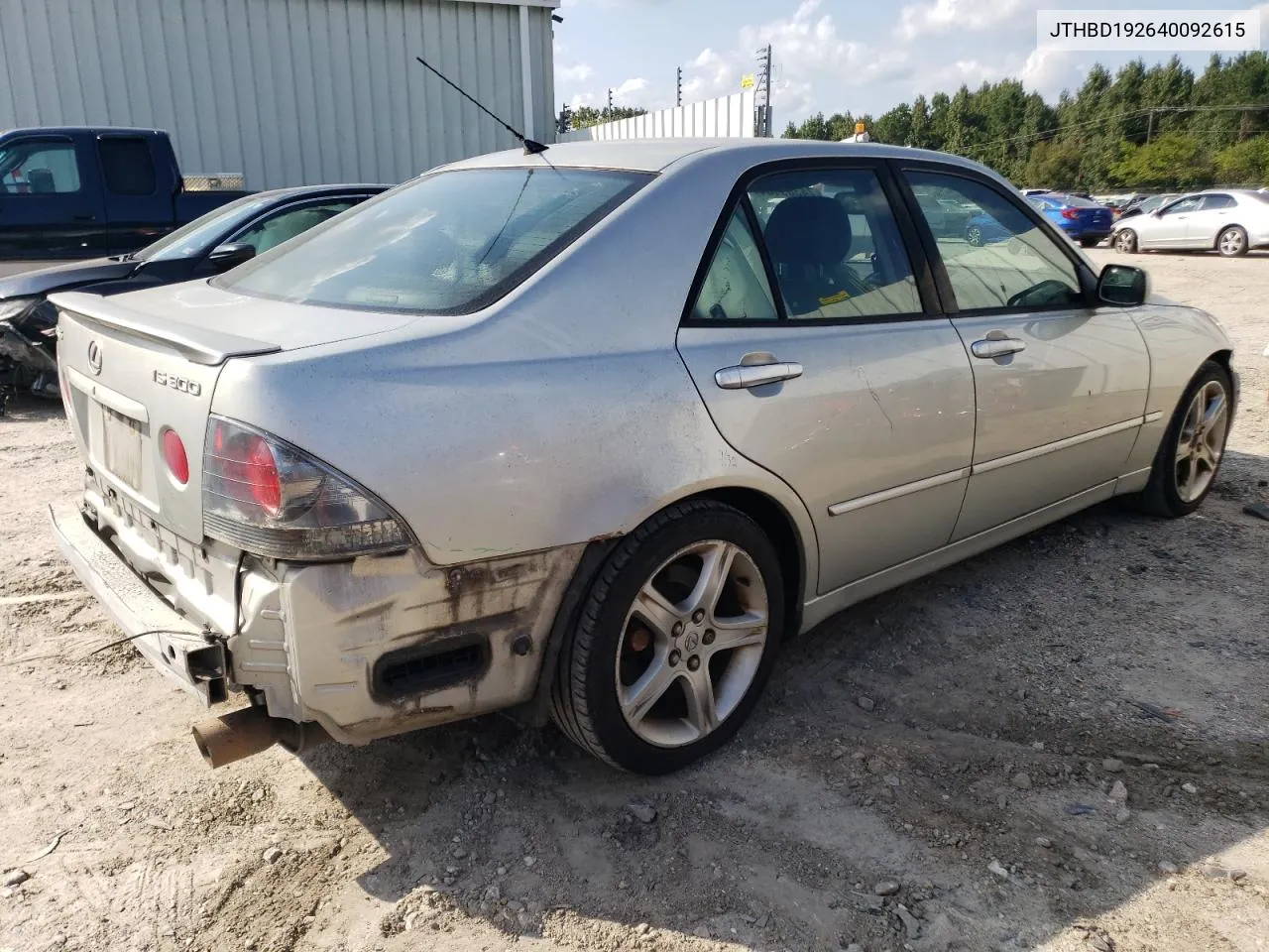 2004 Lexus Is 300 VIN: JTHBD192640092615 Lot: 74309164