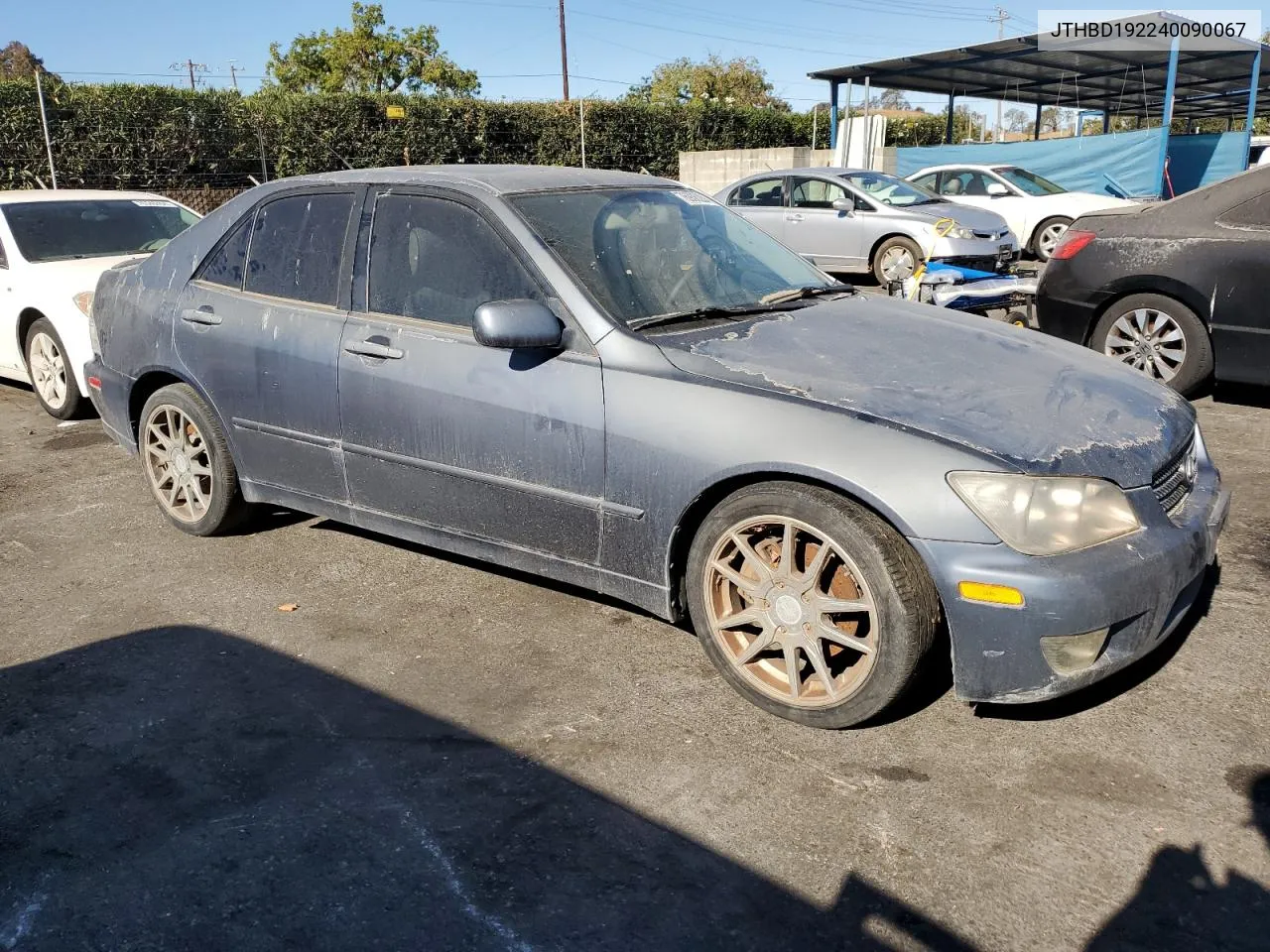 2004 Lexus Is 300 VIN: JTHBD192240090067 Lot: 75965164