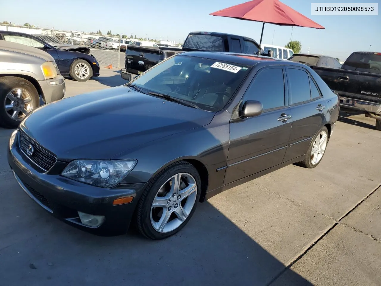 2005 Lexus Is 300 VIN: JTHBD192050098573 Lot: 72285154