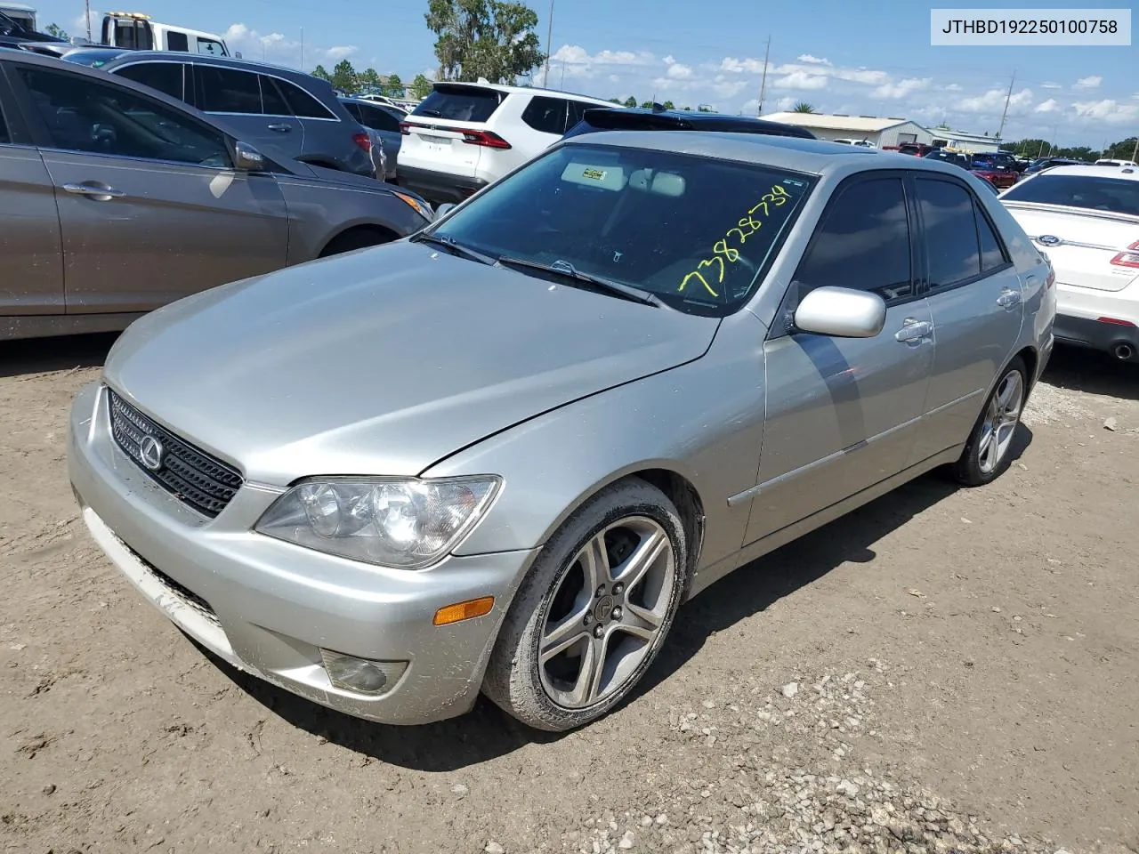 2005 Lexus Is 300 VIN: JTHBD192250100758 Lot: 73828734