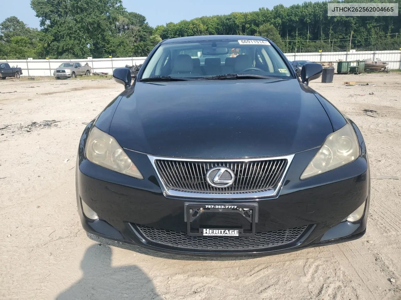 2006 Lexus Is 250 VIN: JTHCK262562004665 Lot: 66911914