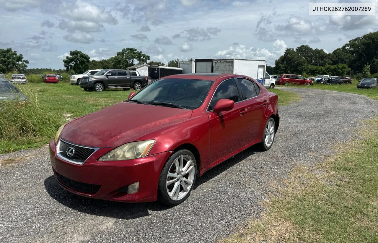 JTHCK262762007289 2006 Lexus Is 250