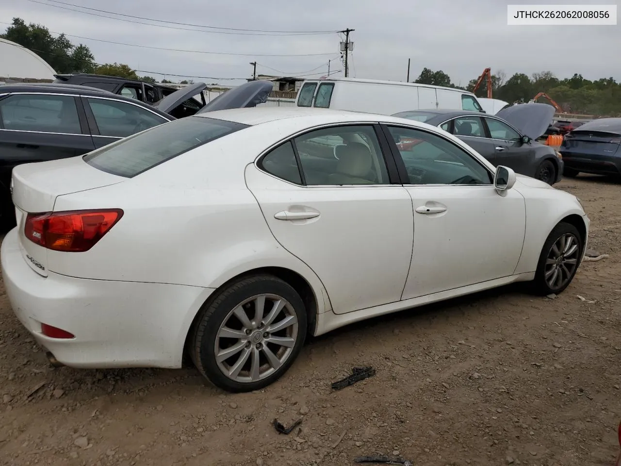 2006 Lexus Is 250 VIN: JTHCK262062008056 Lot: 71344014