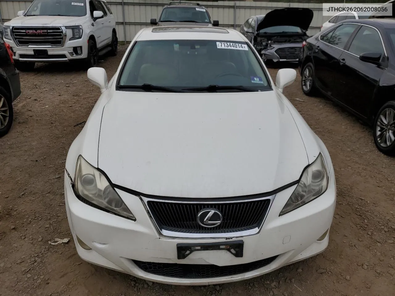 2006 Lexus Is 250 VIN: JTHCK262062008056 Lot: 71344014