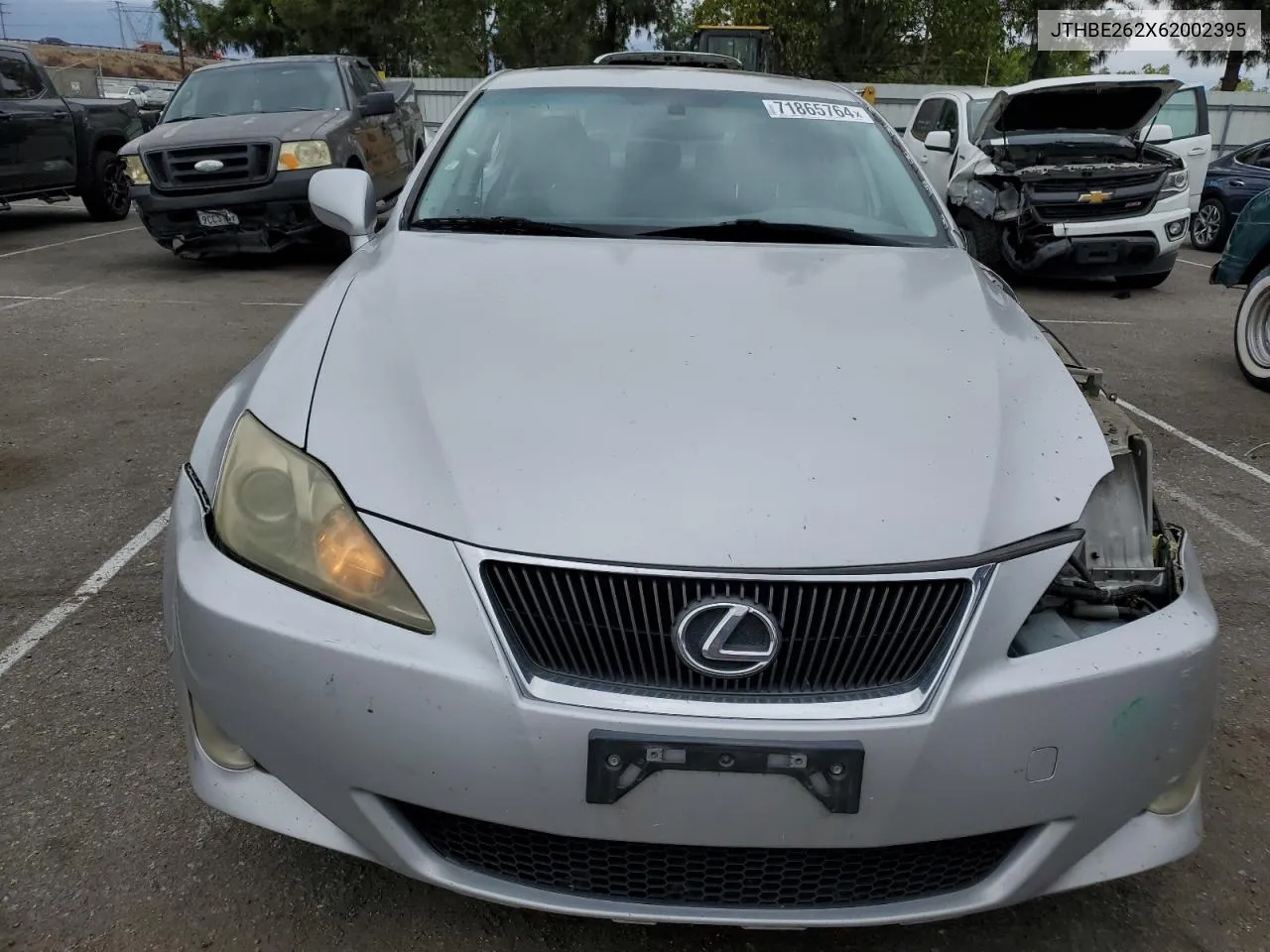 2006 Lexus Is 350 VIN: JTHBE262X62002395 Lot: 71865764