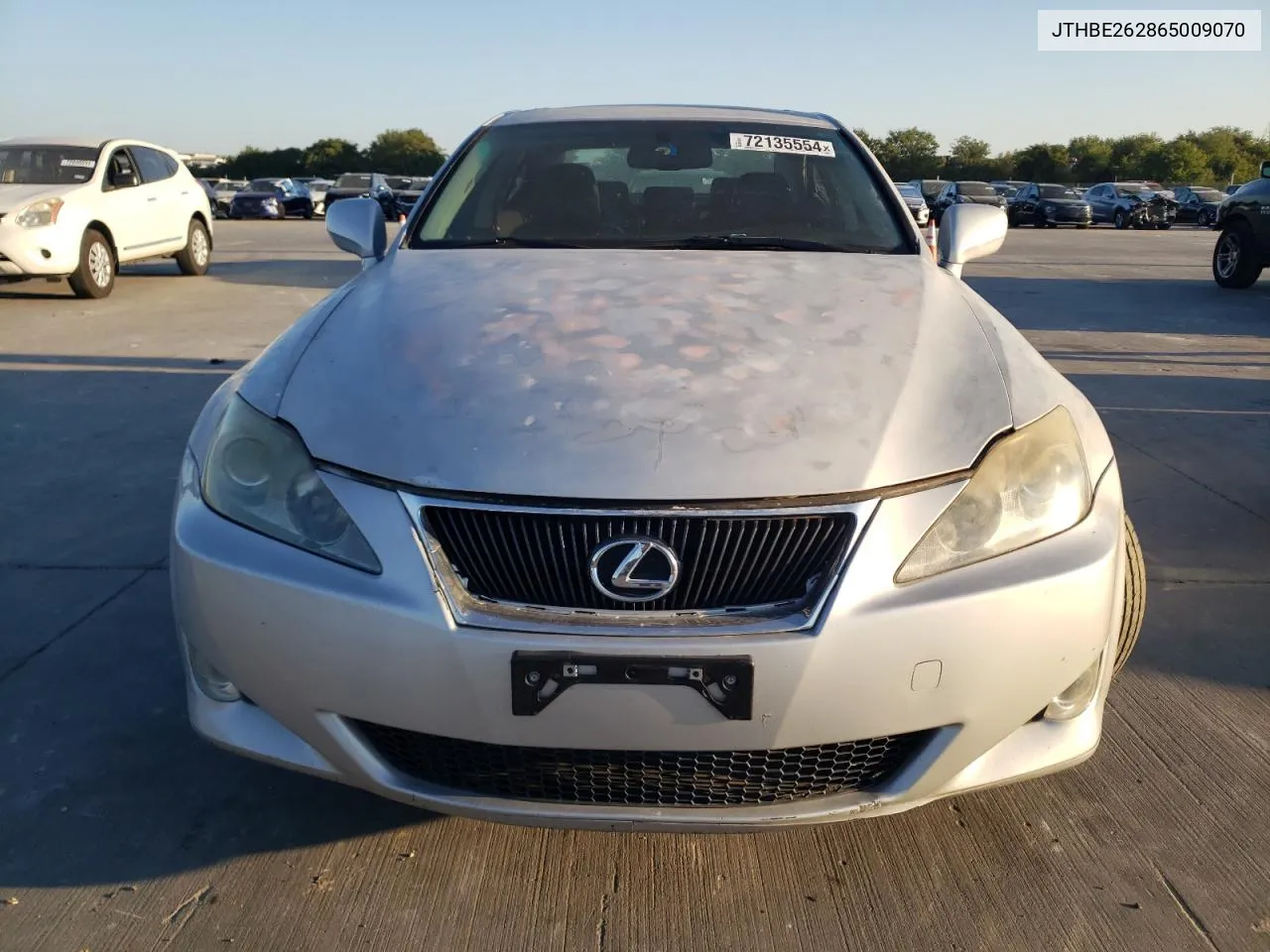 2006 Lexus Is 350 VIN: JTHBE262865009070 Lot: 72135554