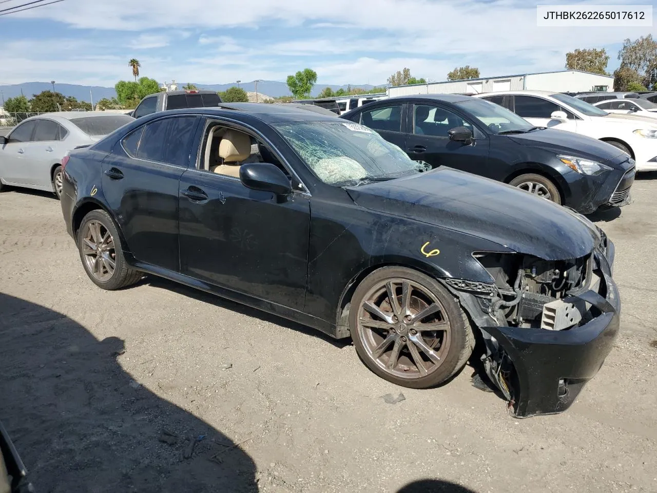 2006 Lexus Is 250 VIN: JTHBK262265017612 Lot: 75202564