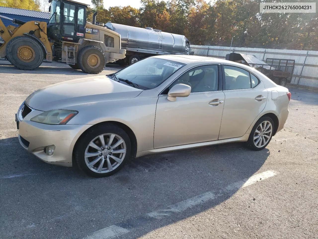 2006 Lexus Is 250 VIN: JTHCK262765004231 Lot: 77255364