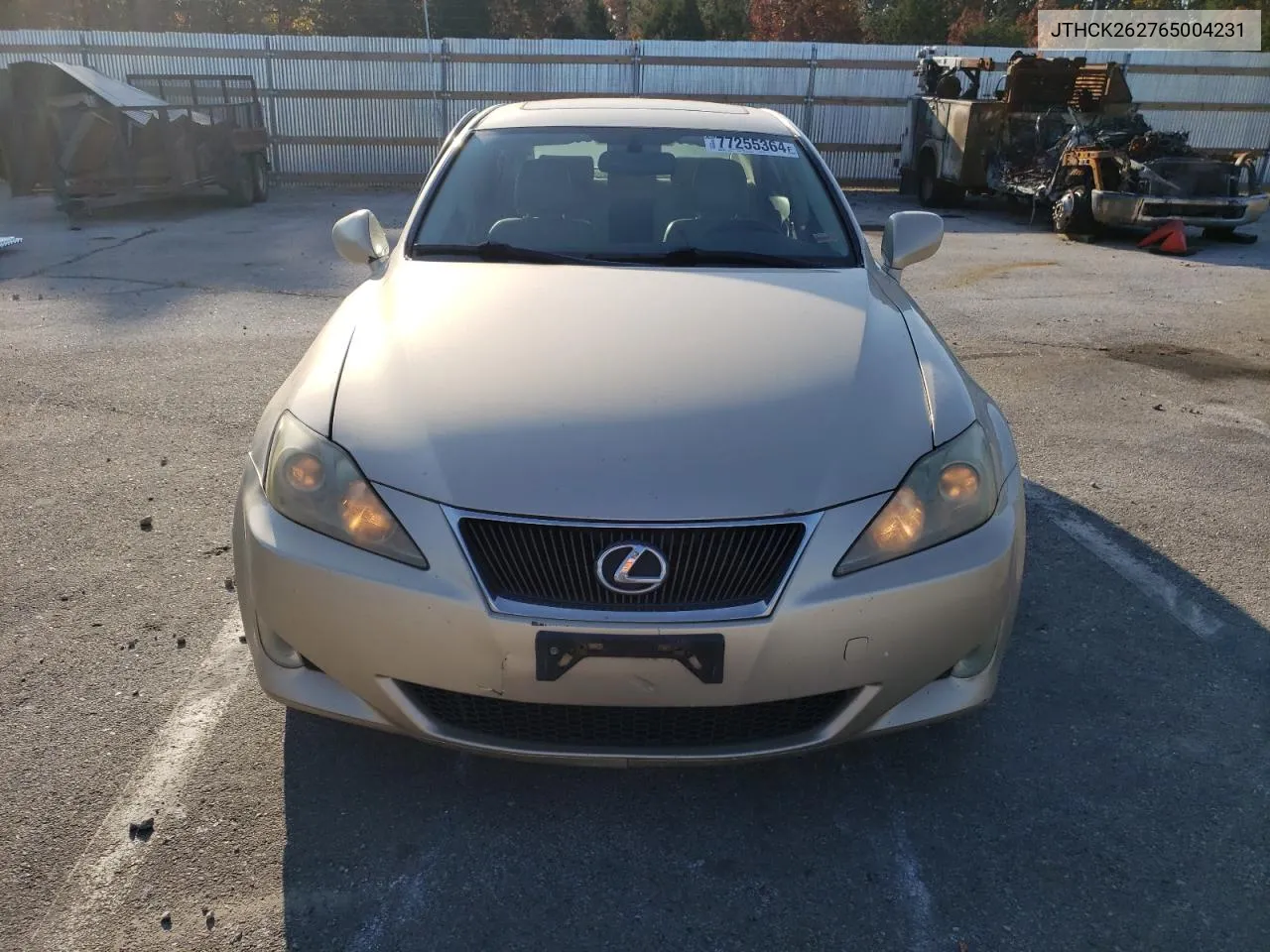 2006 Lexus Is 250 VIN: JTHCK262765004231 Lot: 77255364