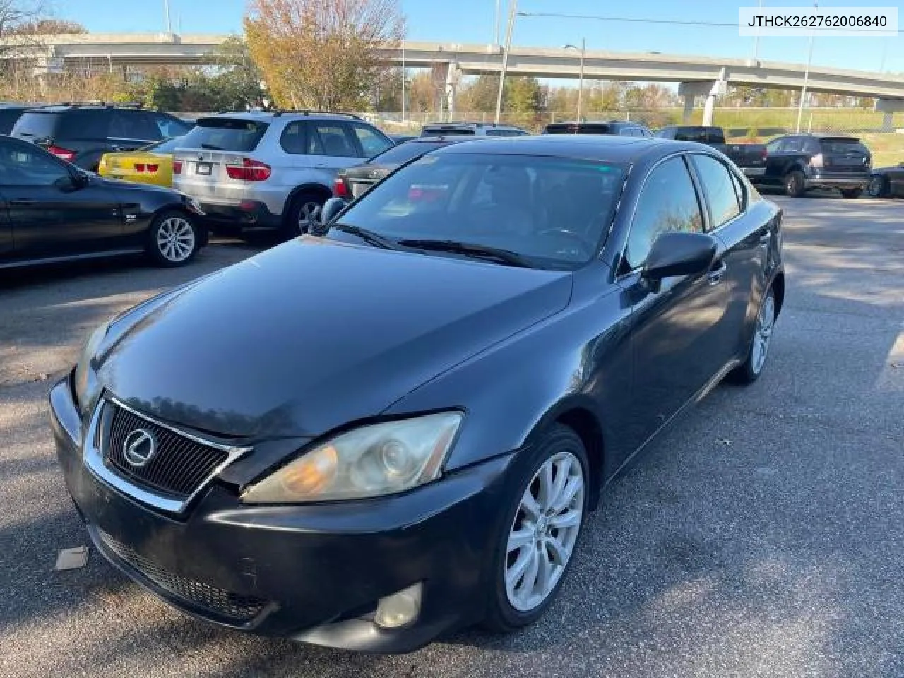 2006 Lexus Is 250 VIN: JTHCK262762006840 Lot: 77914874