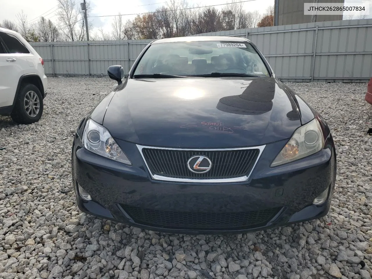 2006 Lexus Is 250 VIN: JTHCK262865007834 Lot: 77989204