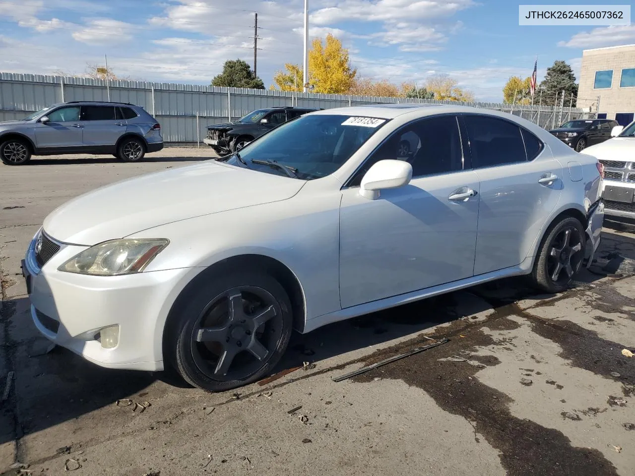 2006 Lexus Is 250 VIN: JTHCK262465007362 Lot: 78181354