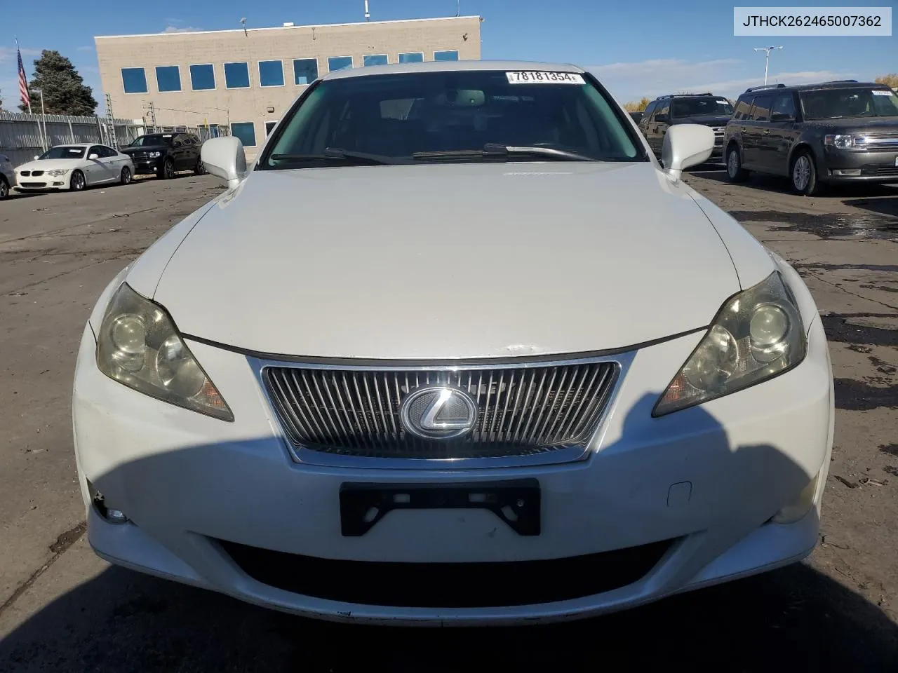 2006 Lexus Is 250 VIN: JTHCK262465007362 Lot: 78181354