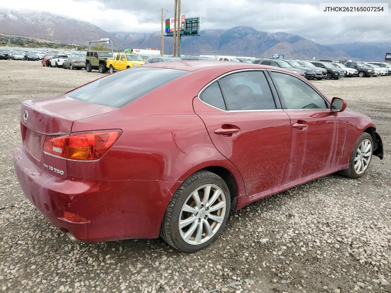 2006 Lexus Is 250 VIN: JTHCK262165007254 Lot: 78405604