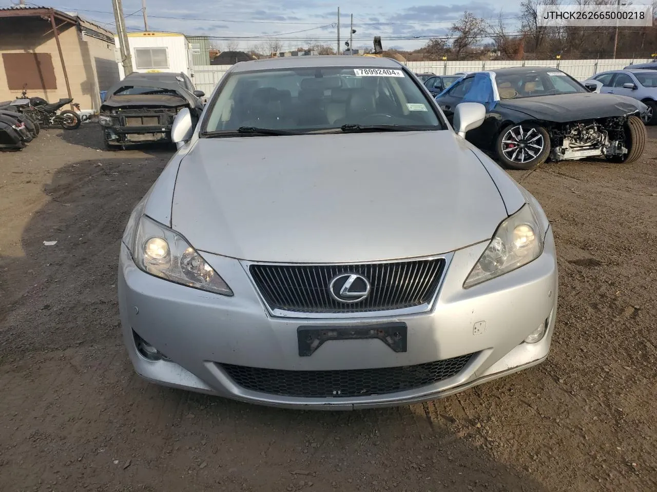 2006 Lexus Is 250 VIN: JTHCK262665000218 Lot: 78992404