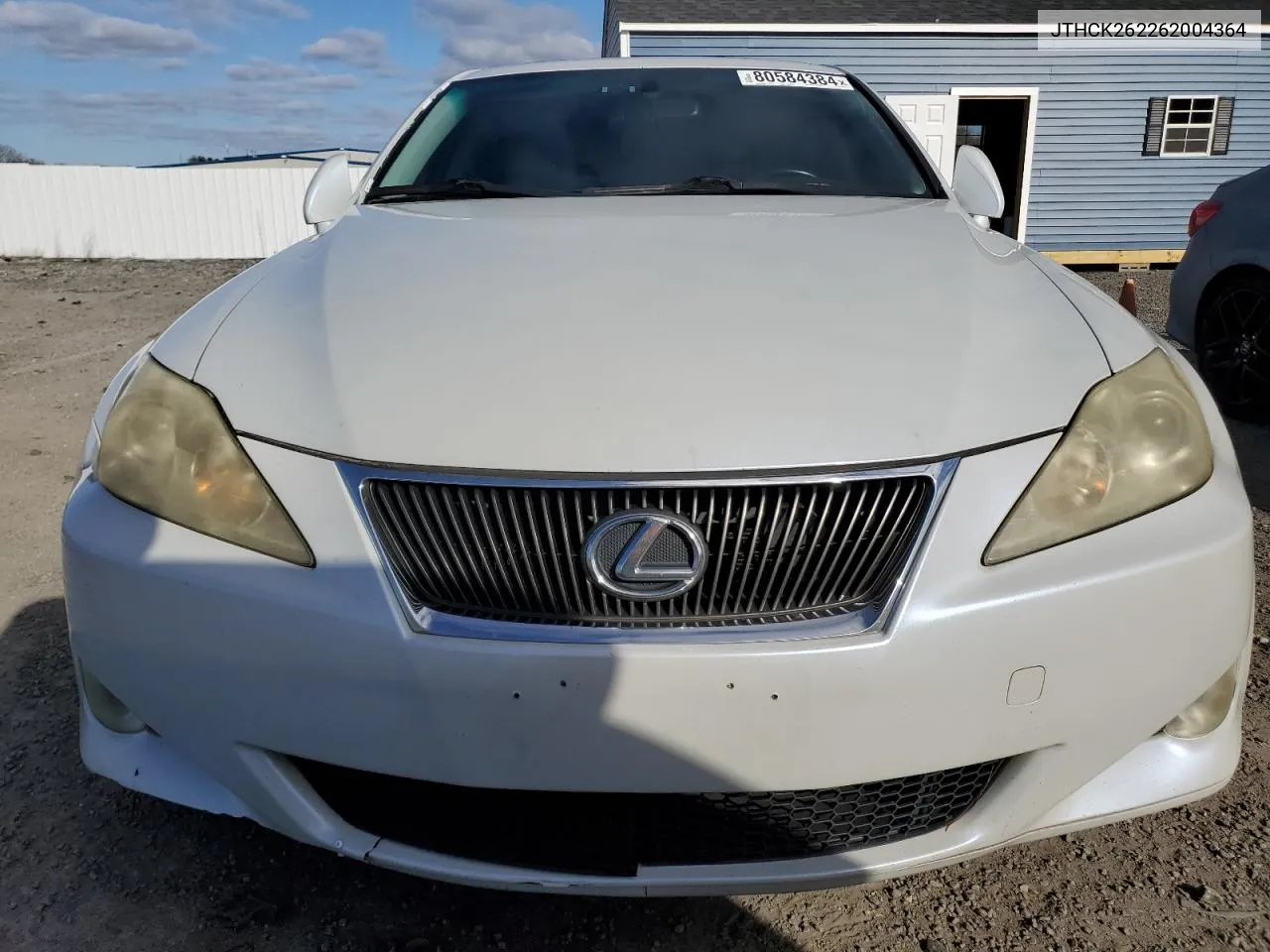 2006 Lexus Is 250 VIN: JTHCK262262004364 Lot: 80584384