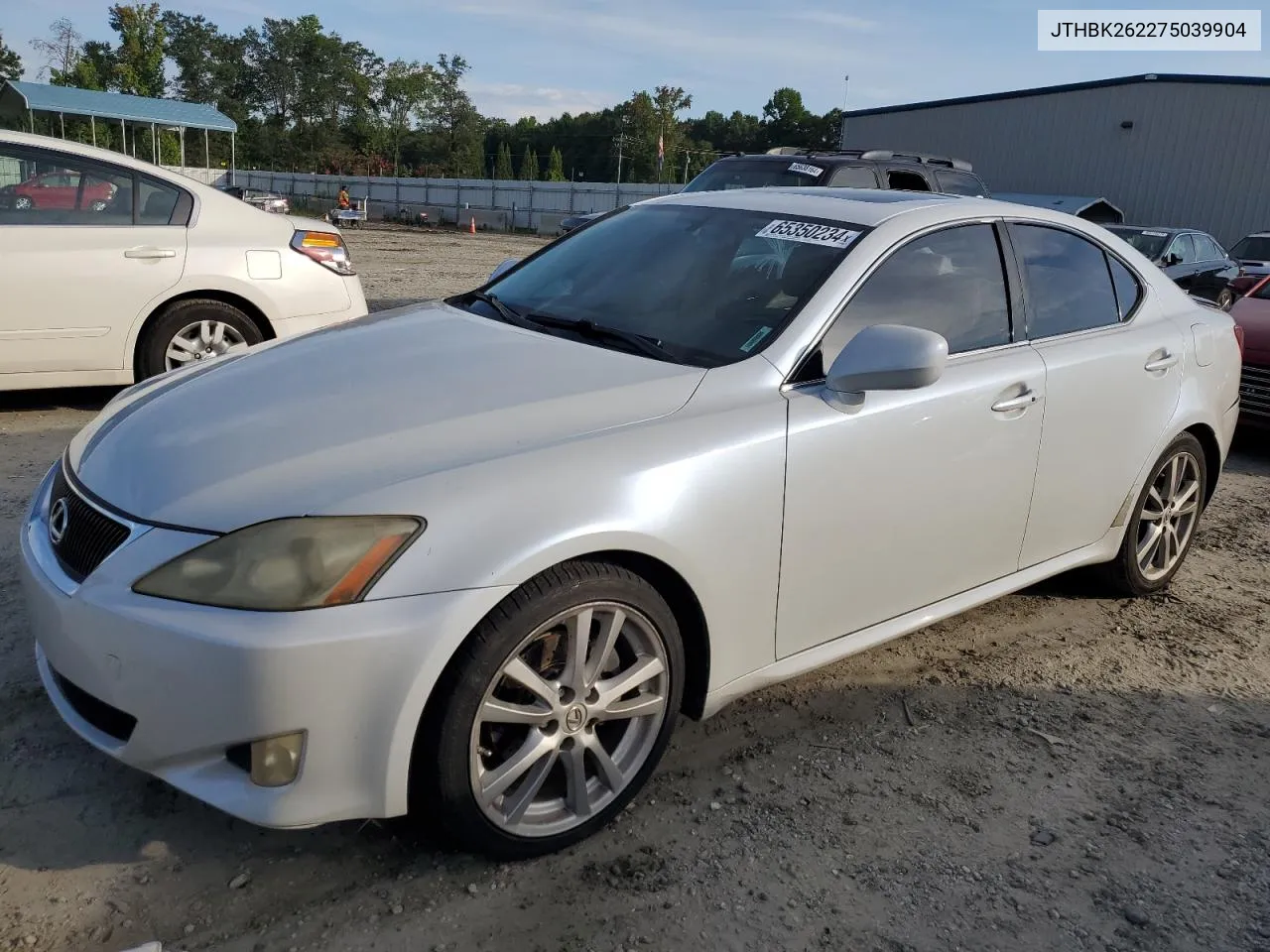 2007 Lexus Is 250 VIN: JTHBK262275039904 Lot: 65350234