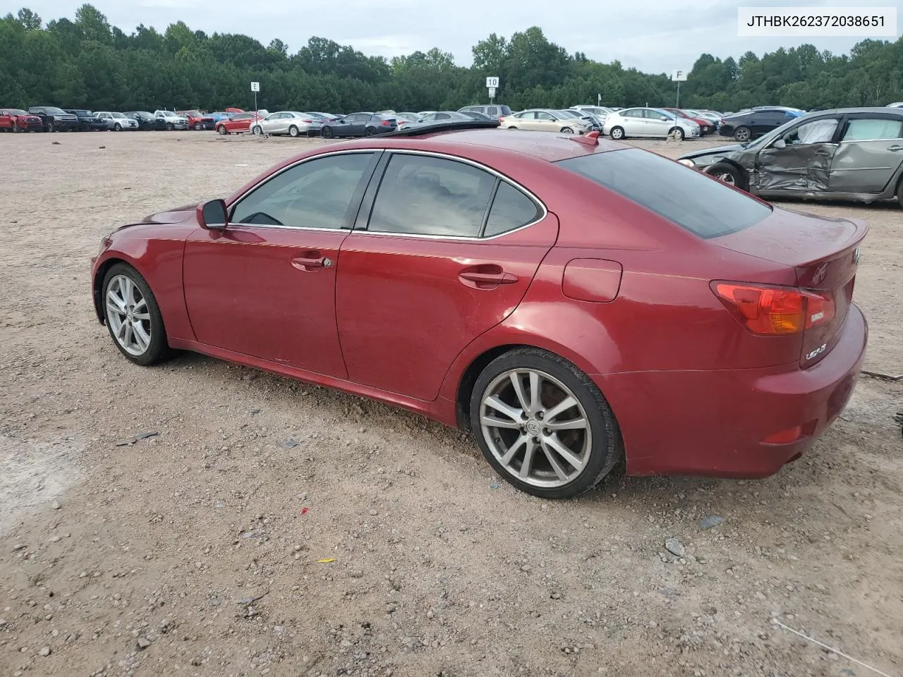 2007 Lexus Is 250 VIN: JTHBK262372038651 Lot: 66523384