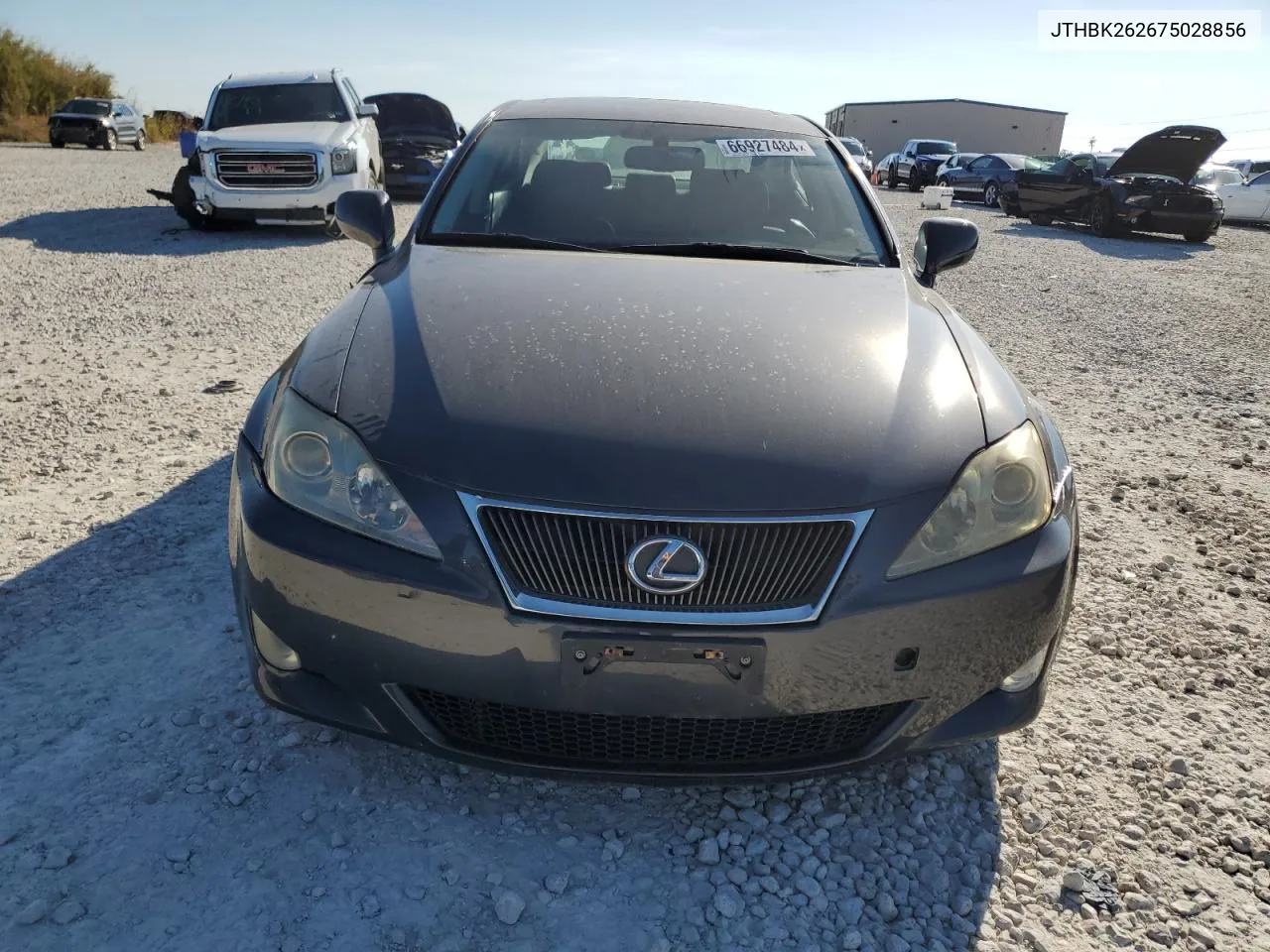 2007 Lexus Is 250 VIN: JTHBK262675028856 Lot: 66927484