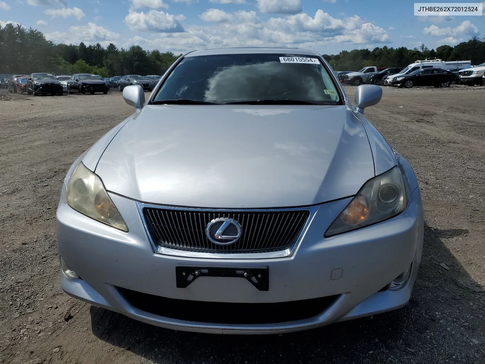 2007 Lexus Is 350 VIN: JTHBE262X72012524 Lot: 68015554