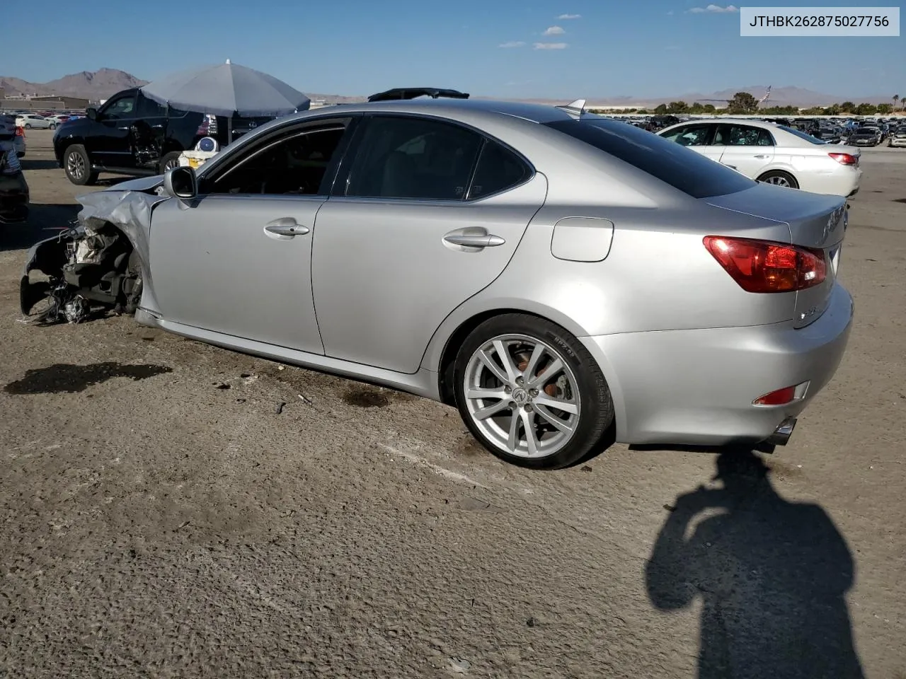 2007 Lexus Is 250 VIN: JTHBK262875027756 Lot: 69781724