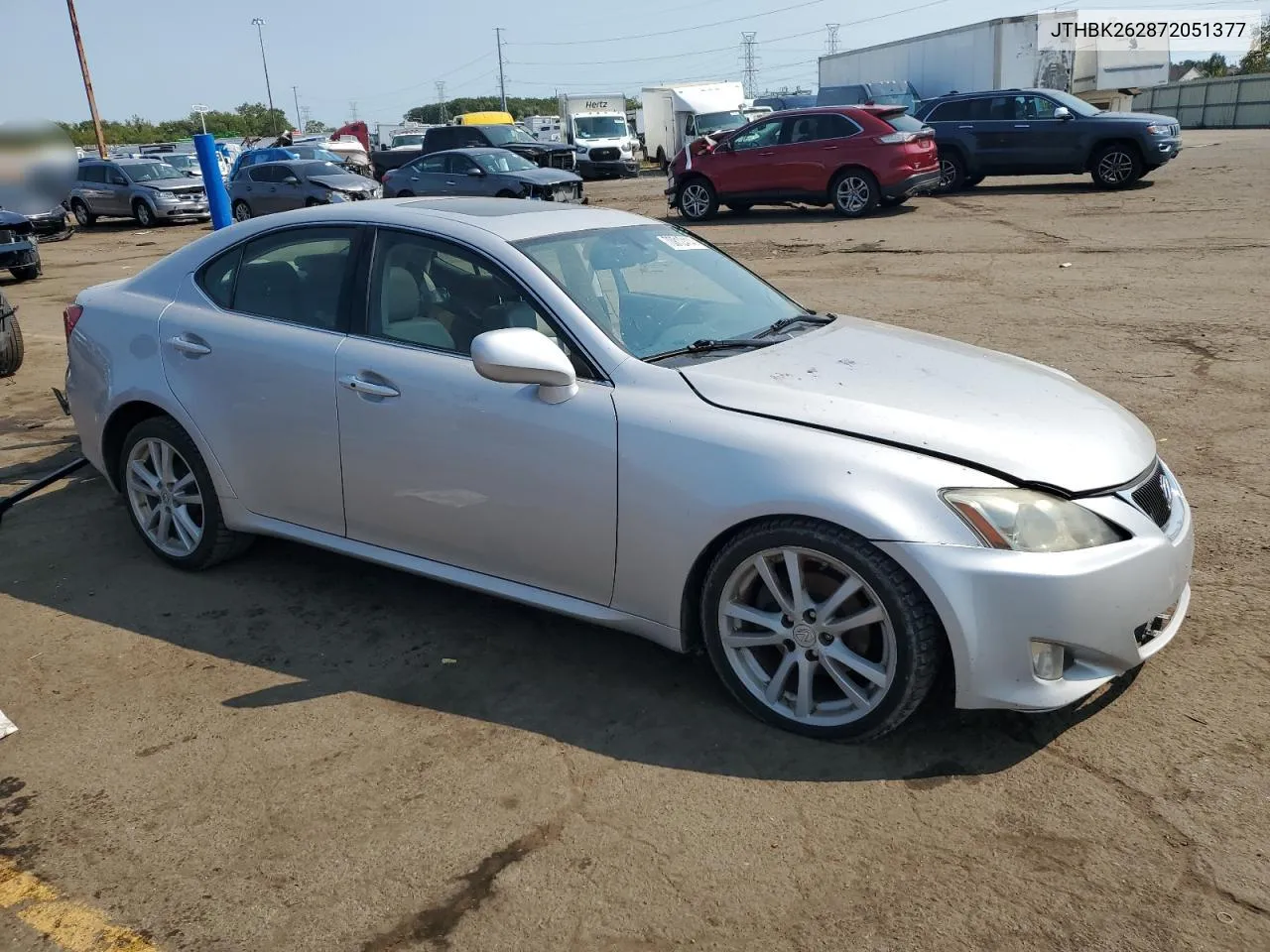 2007 Lexus Is 250 VIN: JTHBK262872051377 Lot: 70812414