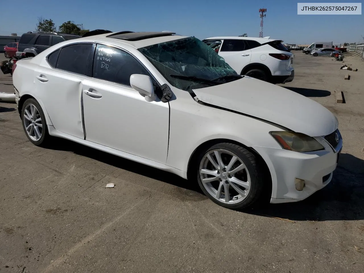 2007 Lexus Is 250 VIN: JTHBK262575047267 Lot: 70888374