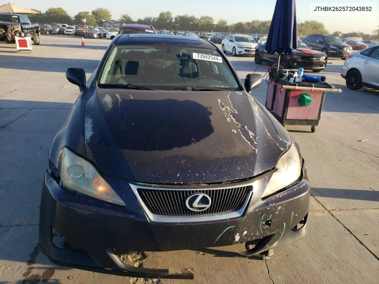 2007 Lexus Is 250 VIN: JTHBK262572043852 Lot: 73942544