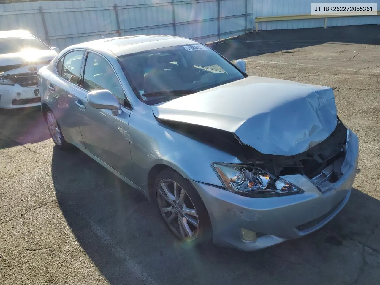 2007 Lexus Is 250 VIN: JTHBK262272055361 Lot: 74585684