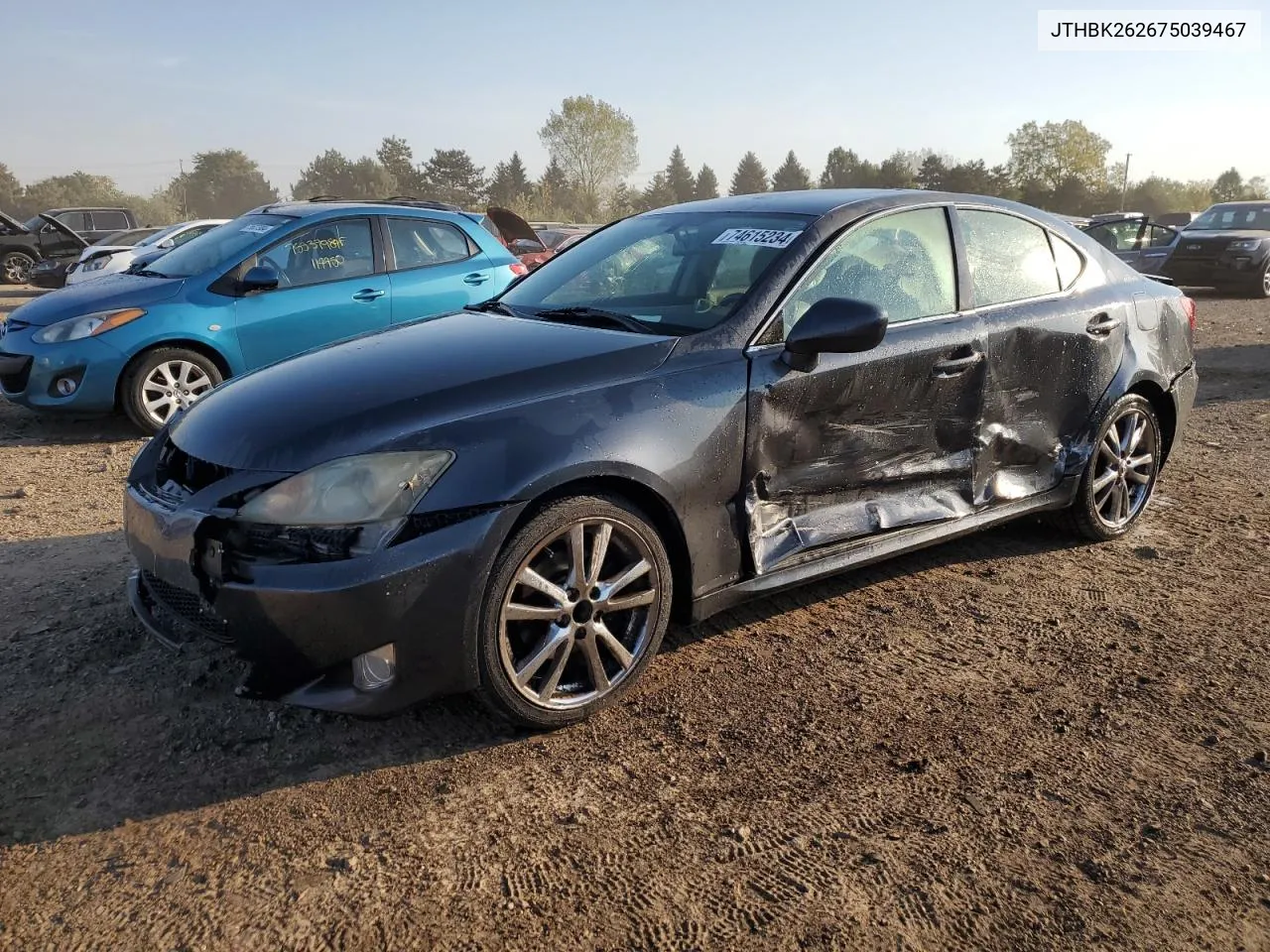 2007 Lexus Is 250 VIN: JTHBK262675039467 Lot: 74615234