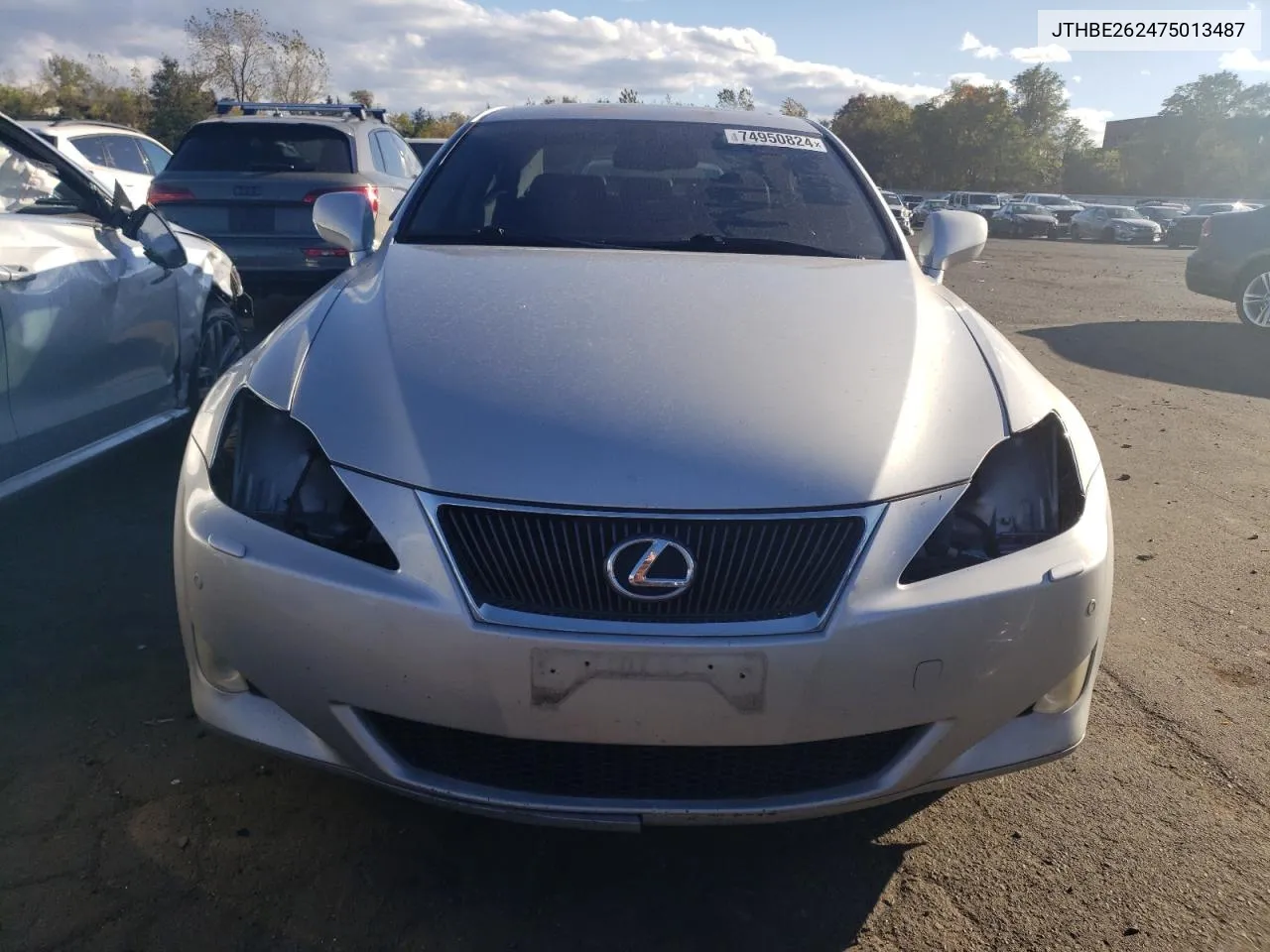 2007 Lexus Is 350 VIN: JTHBE262475013487 Lot: 74950824