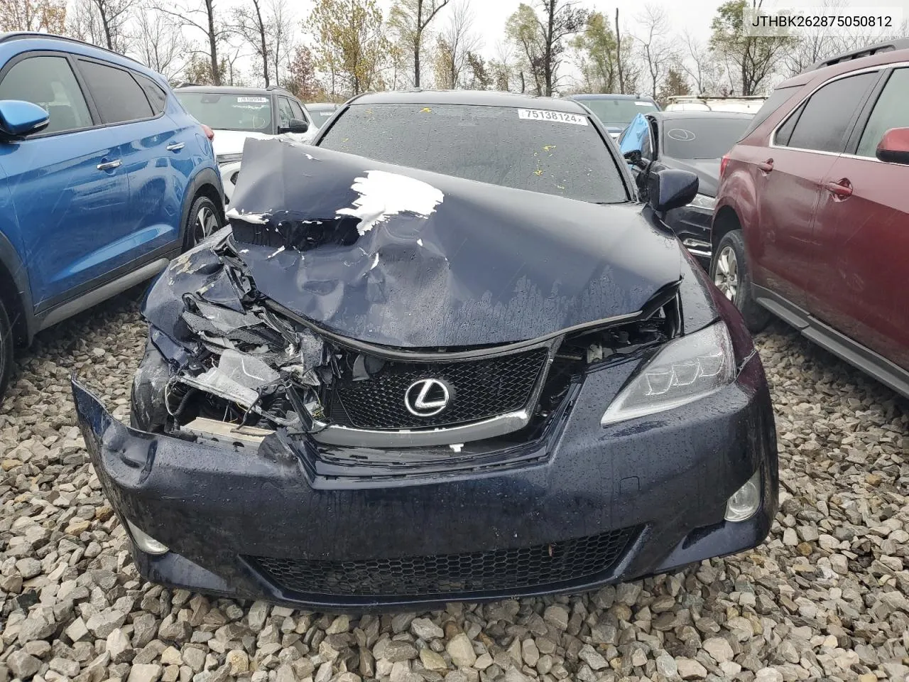 2007 Lexus Is 250 VIN: JTHBK262875050812 Lot: 75138124